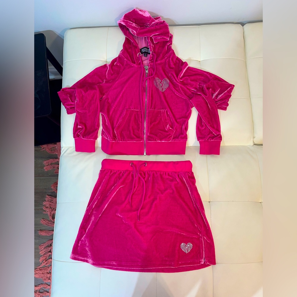 Hot pink matching track set